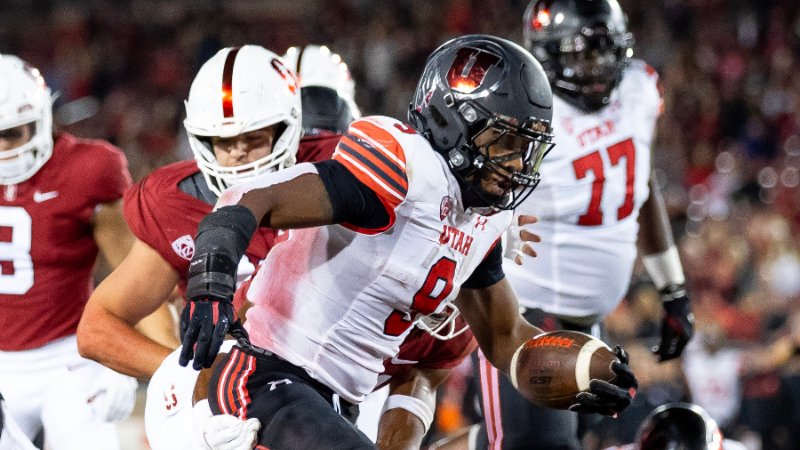 Tavion Thomas Rumbles For Fourth TD In First Half Of Utah/Stanford Game