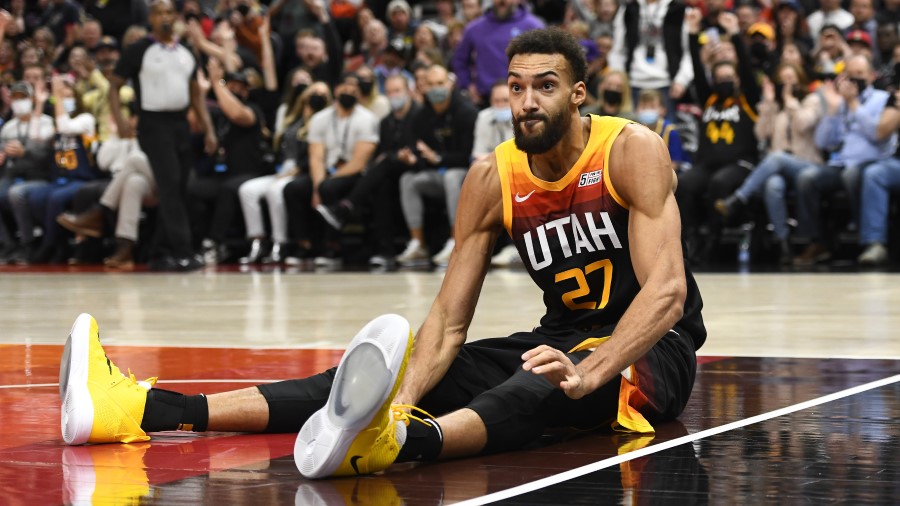 Utah Jazz center Rudy Gobert (Photo by Alex Goodlett/Getty Images)...