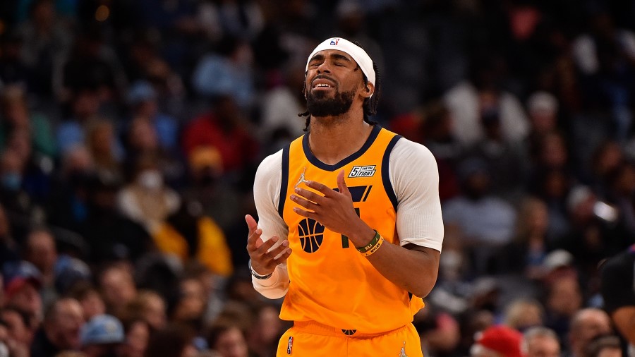 Utah Jazz guard Mike Conley (Photo by Justin Ford/Getty Images)...