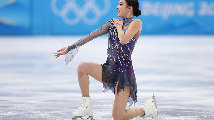 BEIJING, CHINA - FEBRUARY 15: Young You of Team South Korea skates during the Women Single Skating ...