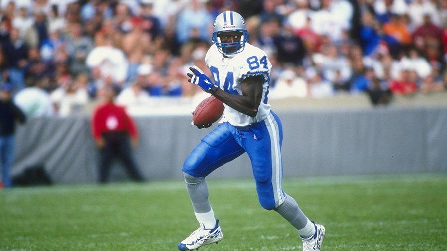 4 Oct 1998: Wide receiver Herman Moore #84 of the Detroit Lions in action during a game against the...