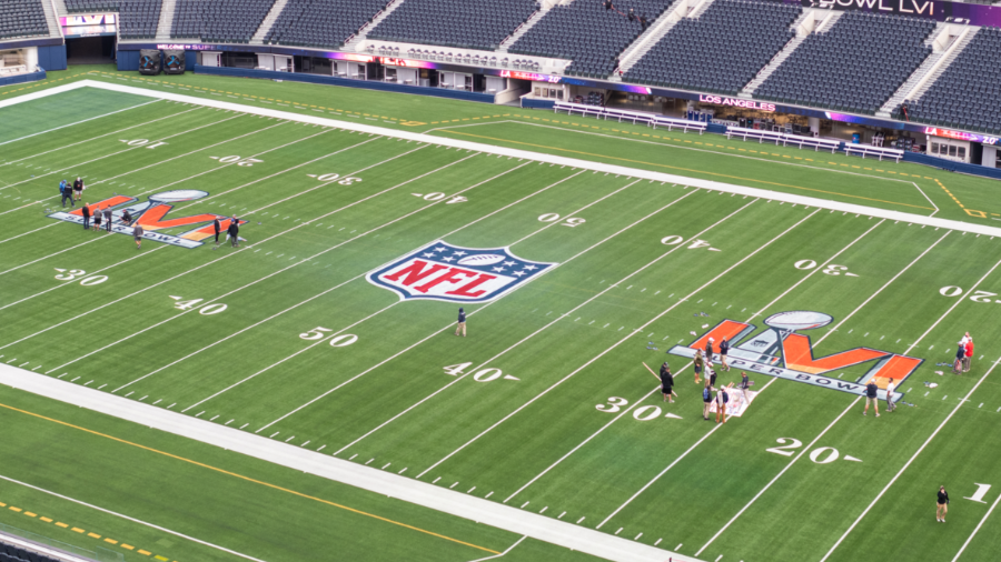 Super Bowl LVI logo - SoFi Stadium...