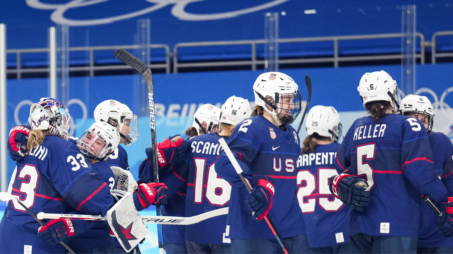 USA Women's Hockey vs. Finland...