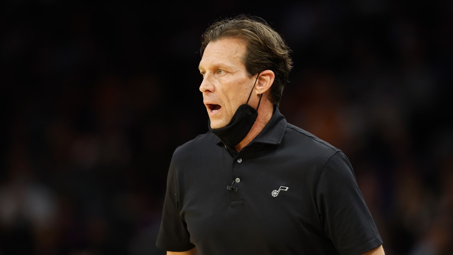 Utah Jazz coach Quin Snyder (Photo by Christian Petersen/Getty Images)...