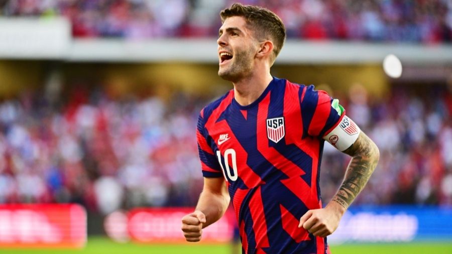 Christian Pulisic #10 of the United States reacts during the first half against Panama at Exploria ...