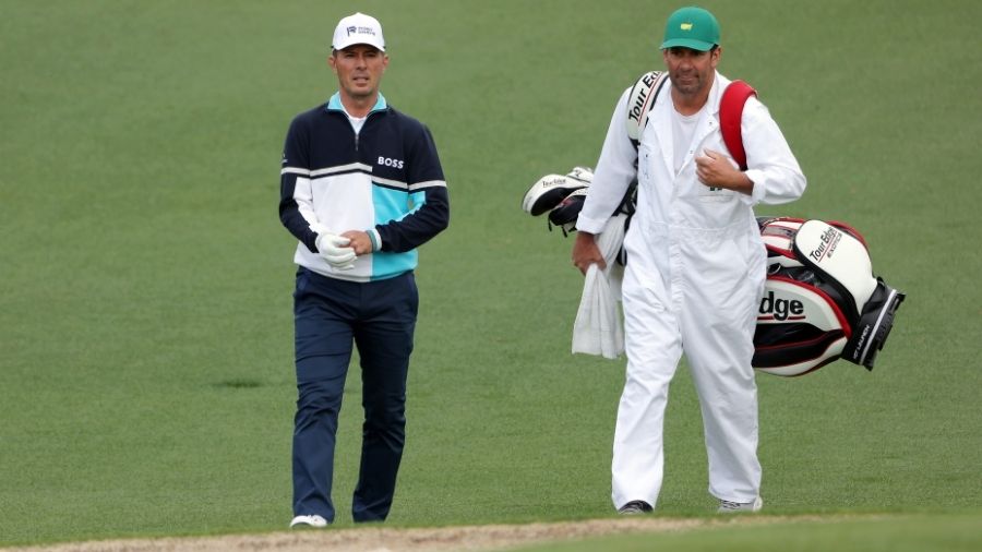 Mike Weir of Canada walks to the second green during the second round of The Masters at Augusta Nat...