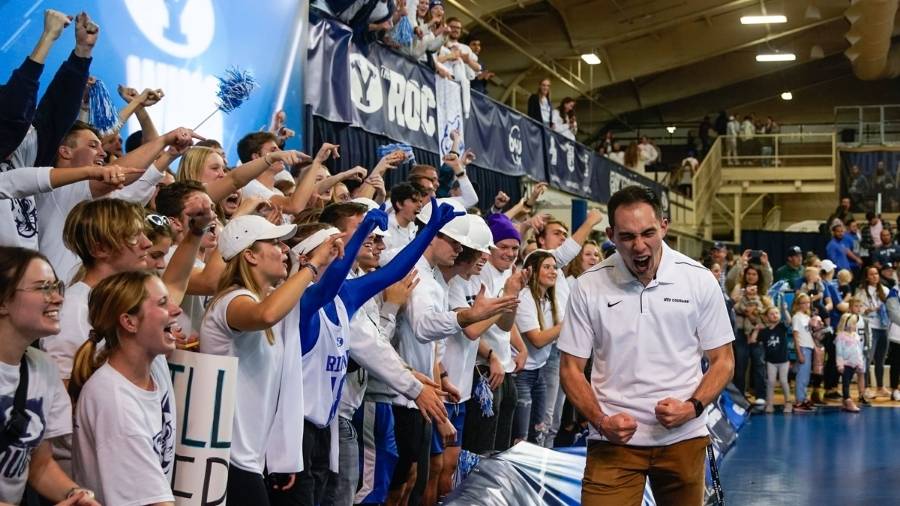 BYU Women's Volleyball, Fans, Smith Fieldhouse...