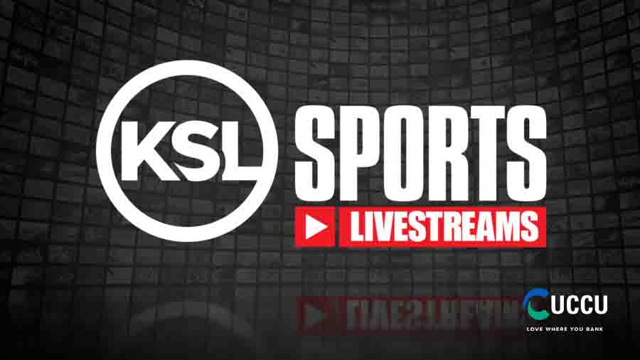 KSL Sports Livestream with UCCU logo...