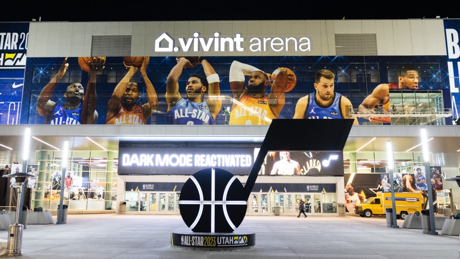Vivint Arena during NBA All-Star Weekend in Utah...
