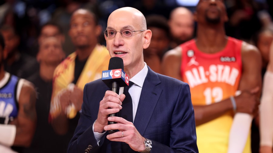 NBA Commissioner Adam Silver talks after the 2023 NBA All Star Game...