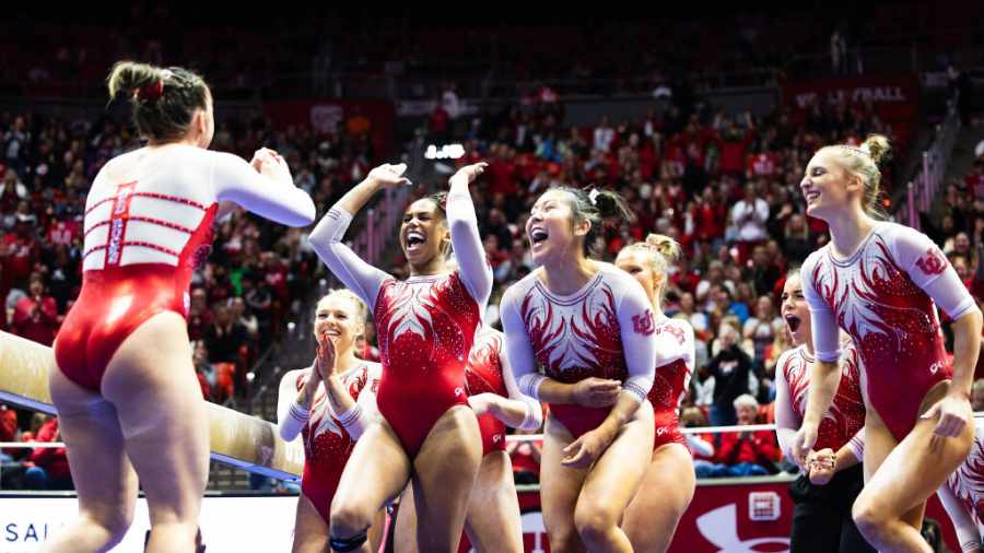 Red-Rocks-Celebrate-Maile-OKeefes-Perfect-10-Against-UCLA...