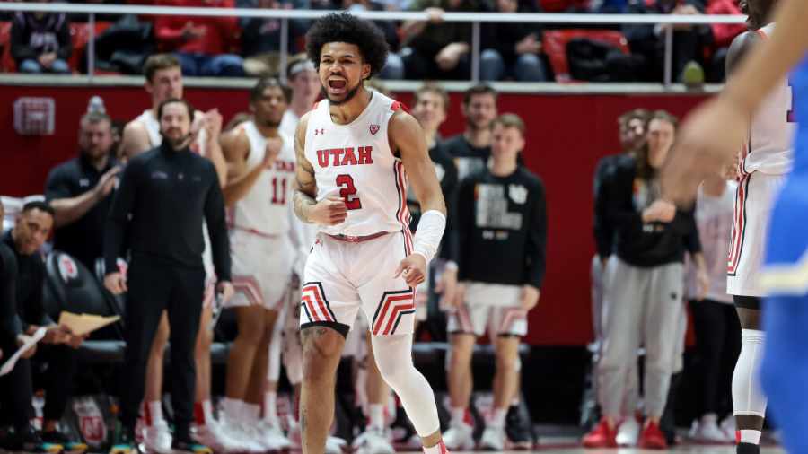 Mike-Saunders-Jr-Plays-Against-No-4-UCLA-At-The-Huntsman-Center...
