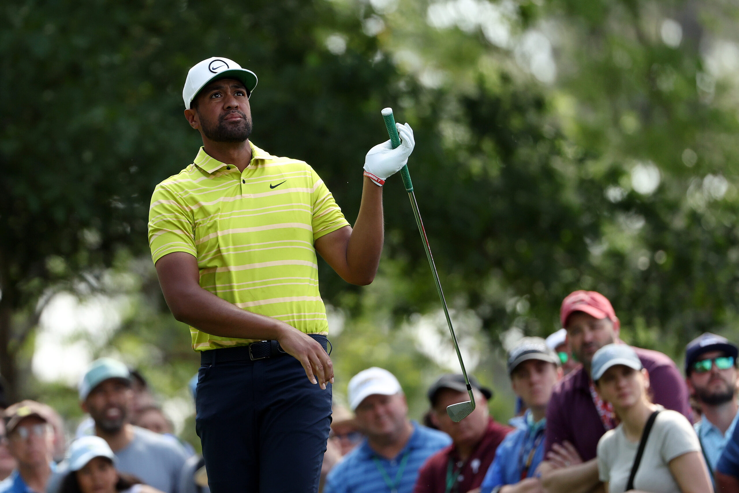 Masters Tony Finau Battles Golfers, Conditions On Day Two