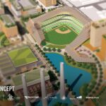 Early rendering photos of the proposed Baseball Stadium in Utah (Photo courtesy of Big League Utah)