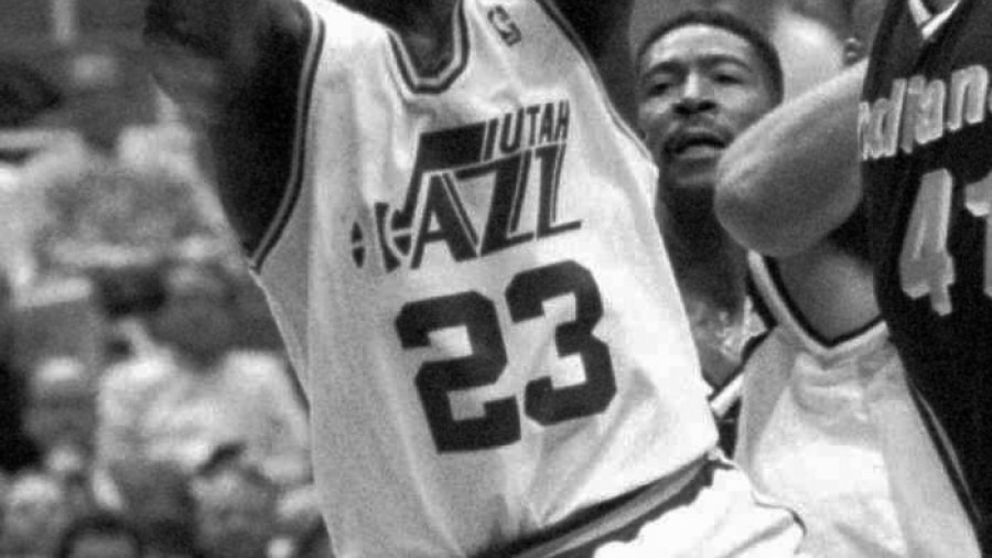 Aaron James wore number 23 for the New Orleans Jazz...