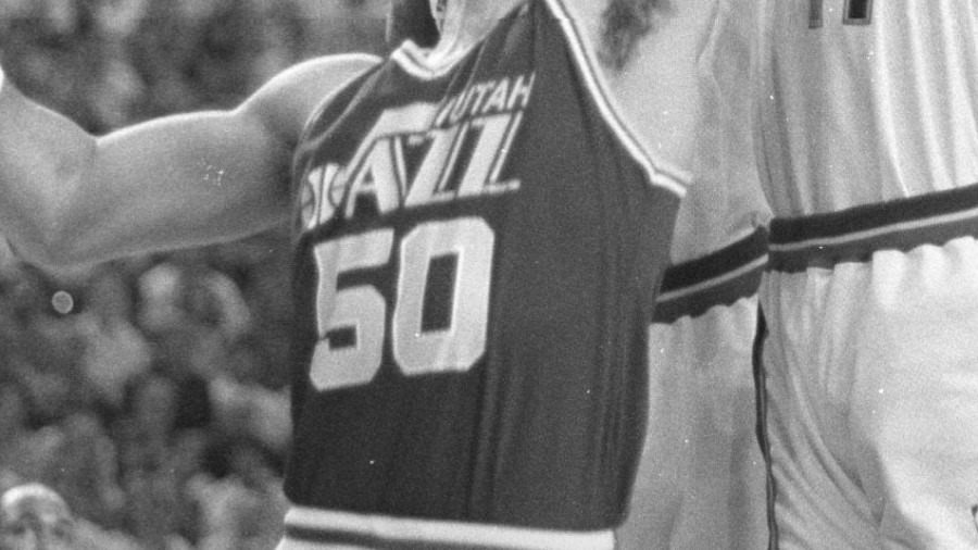 Ben Poquette wore number 50 for the Utah Jazz...