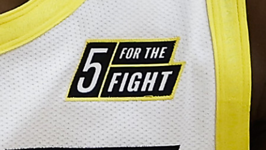Utah Jazz 5 for the Fight Jersey Patch