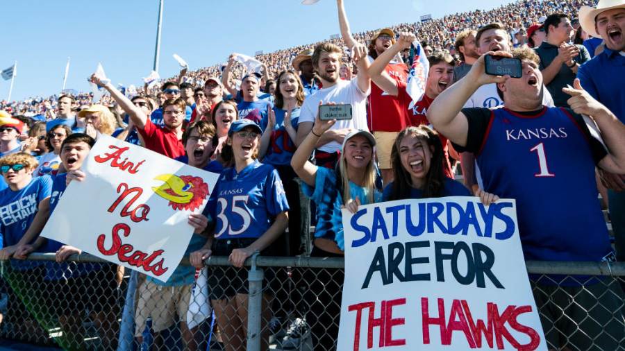 BYU/Kansas, Jayhawks Fans, Sold Out...