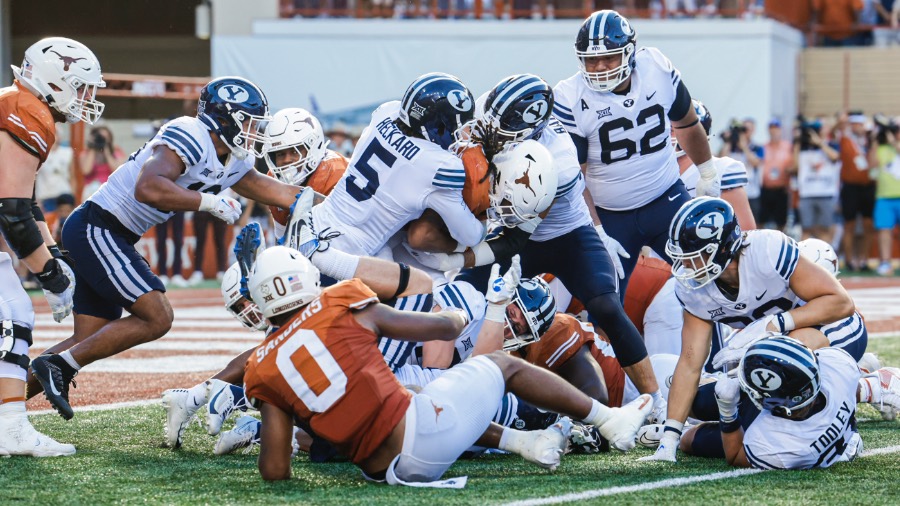 BYU Forces Turnover On Downs On Consecutive Texas Drives