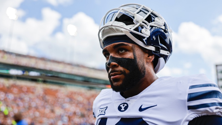 BYU's Isaiah Bagnah Forces, Recovers Fumble Against Texas