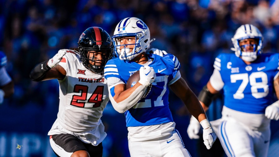 Big Lj Martin Run Sets Up Byu Touchdown Against Texas Tech 7573