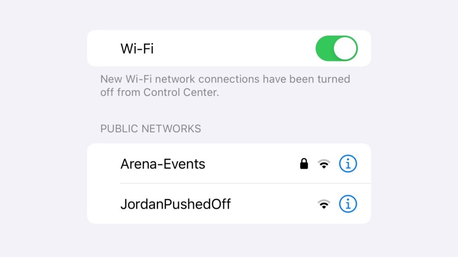 JordanPushedOff Wi-Fi signal inside the Utah Jazz Delta Center Arena...
