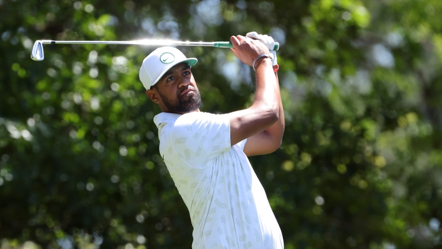 Tony Finau Struggles During Final Round Of 2024 Masters