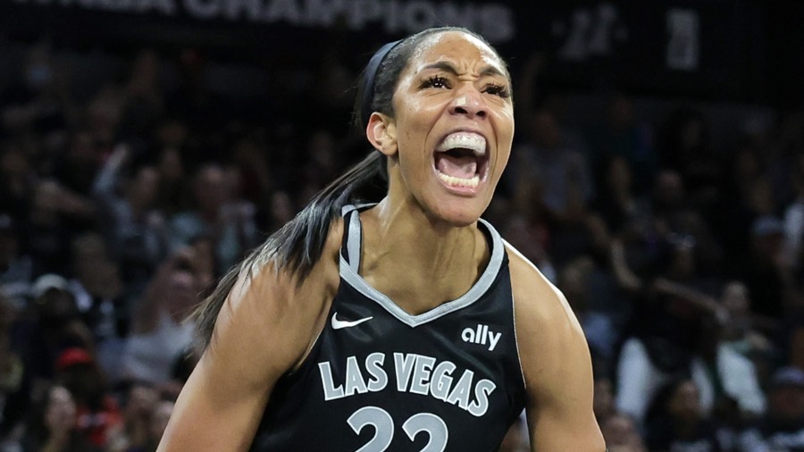 Aces' A'ja Wilson Posts Historic Performance In Win Over Wings