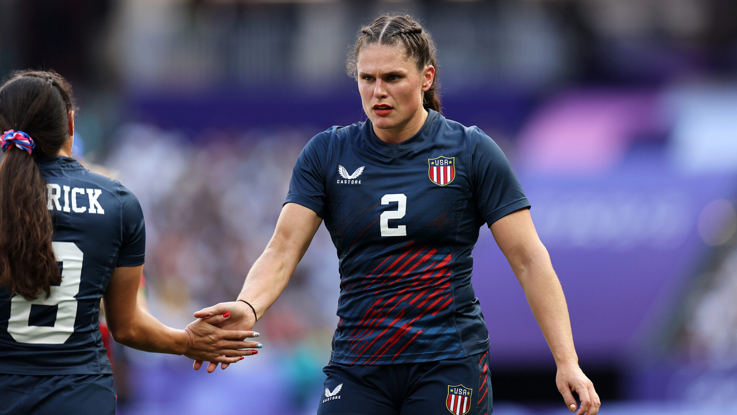 Team USA Women's Rugby Sevens 2024 Paris Olympics France...