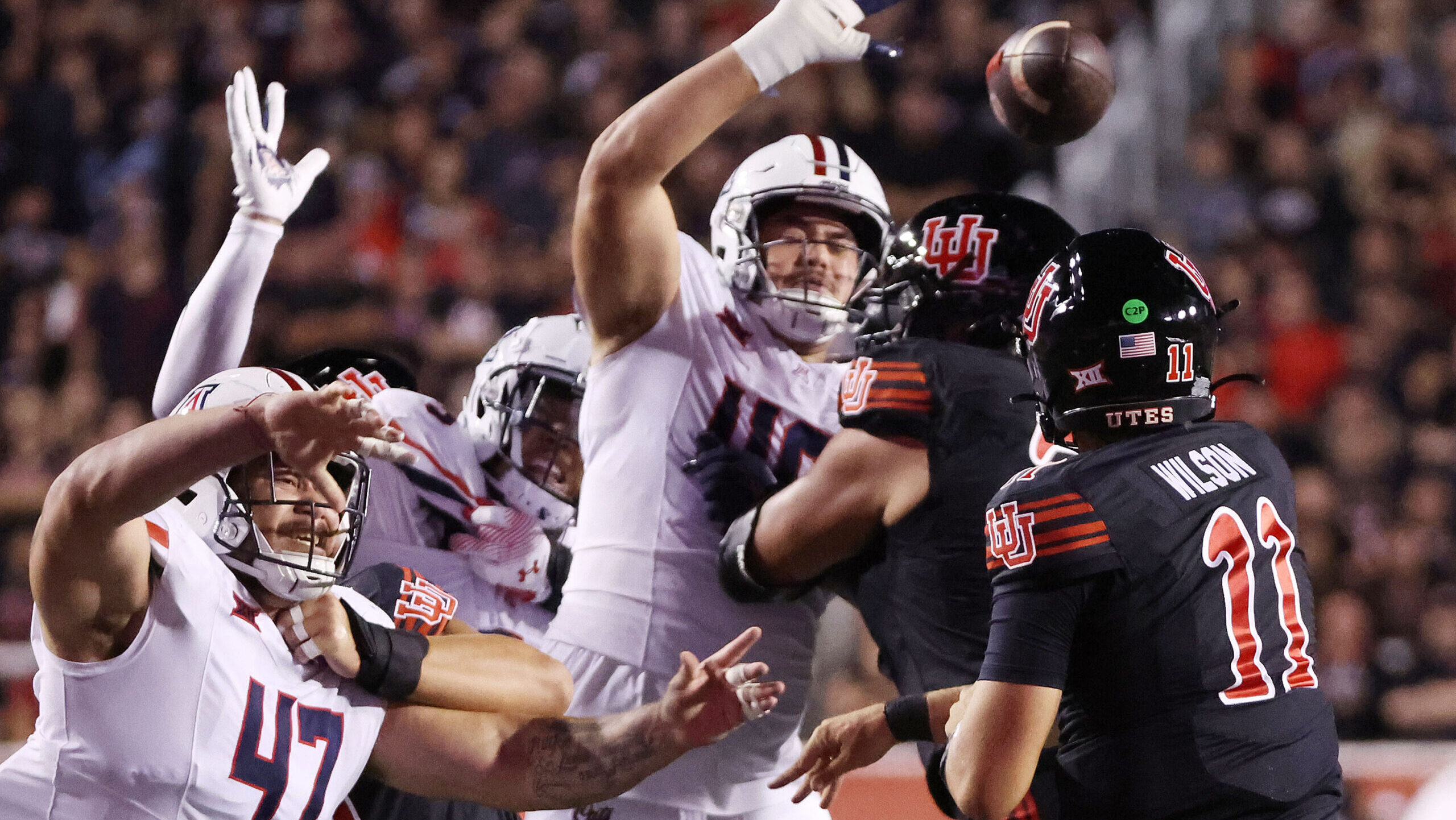 Utah Football’s Isaac Wilson and Caleb Lohner connect for the first touchdown