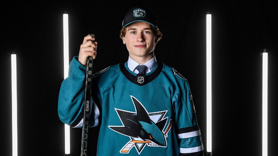 Macklin Celebrini San Jose Sharks NHL Draft...