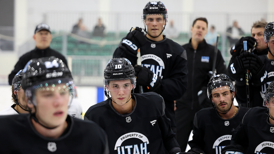 Maveric Lamoureux, Utah Hockey Club Rookie Camp....