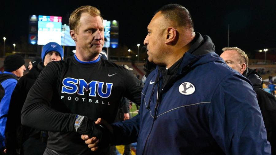 BYU/SMU, Rhett Lashlee, Kalani Sitake...