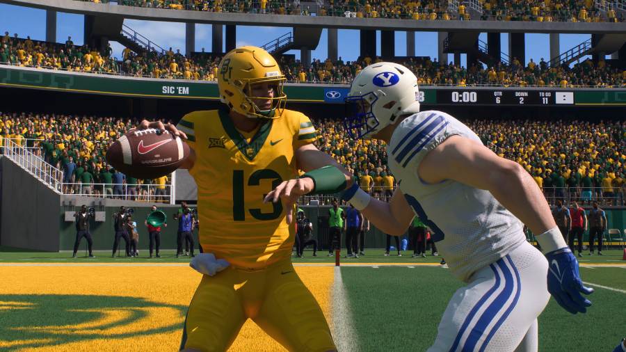 EA Sports College Football 25, BYU/Baylor, Simulation...