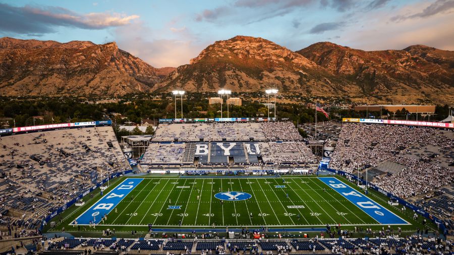 lavell edwards stadium byu-kstate...